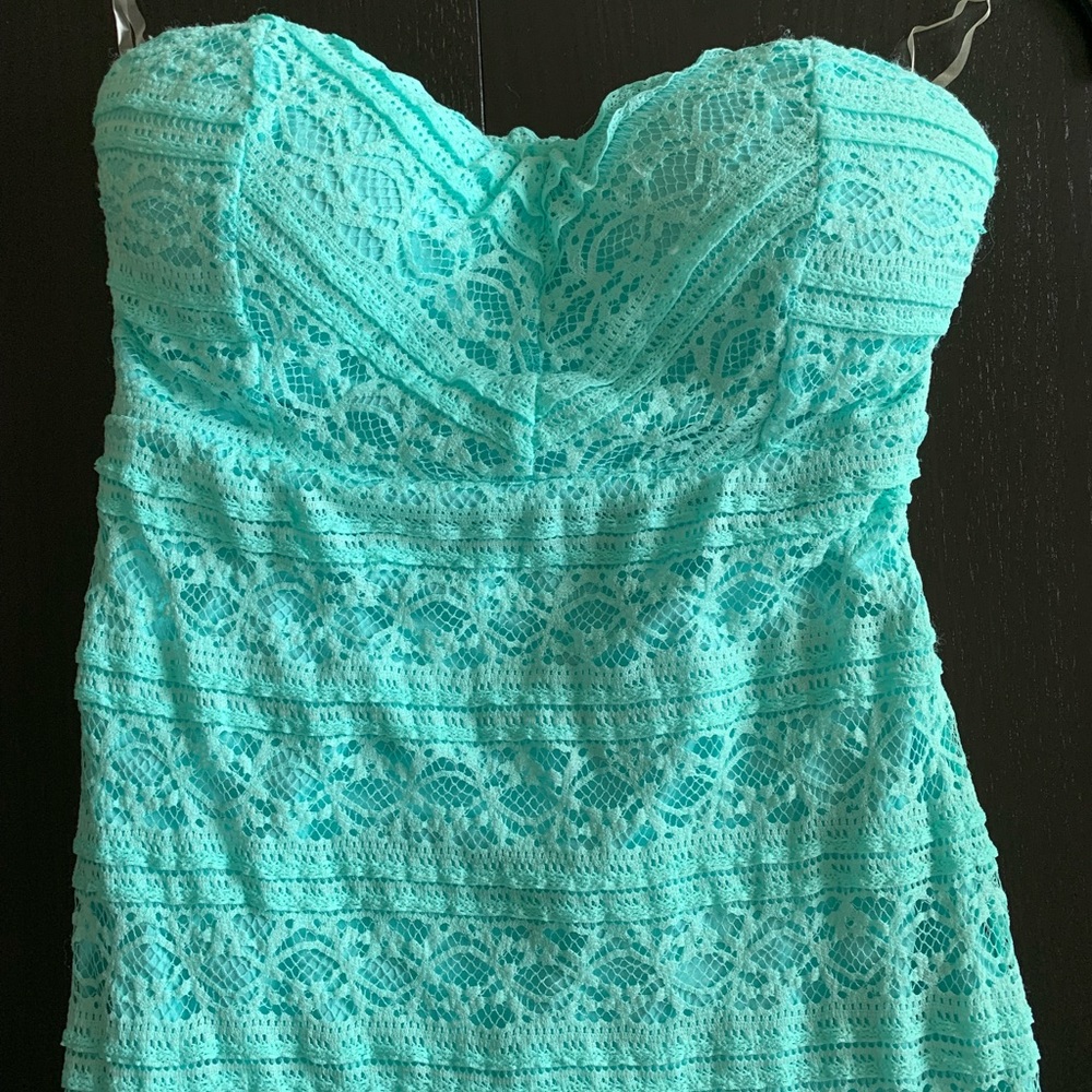 B1G1 Free items under $10! Aqua/turquoise long dress